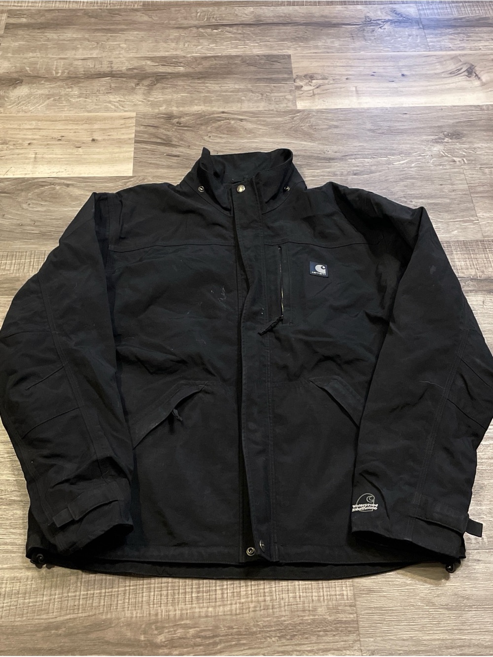 Carhartt Black Men's Field Jacket with Chest Logo